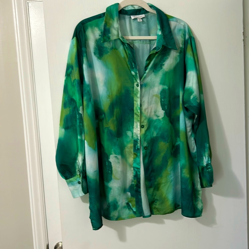 Topshop oversized button down size 12